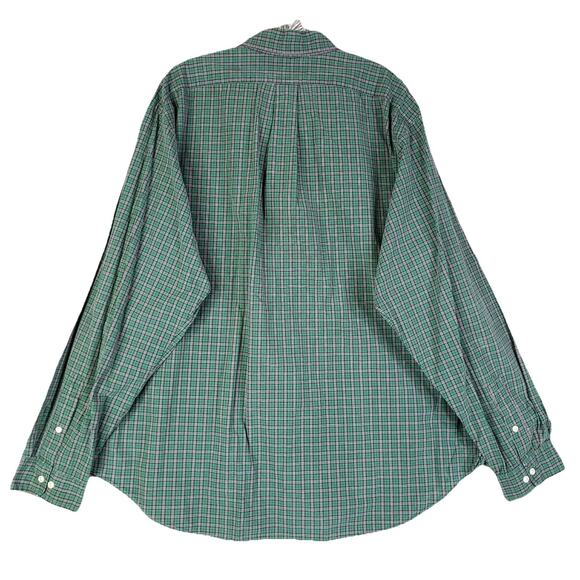 Polo Ralph Lauren Shirt Mens Size XXL Green Plaid Button Down Oxford Long Sleeve - Picture 2 of 9